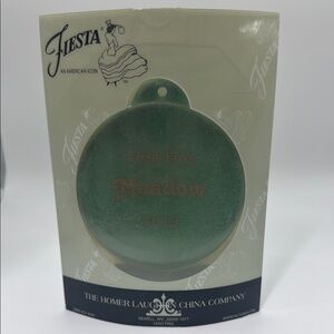 Fiesta Fiestaware First Fire Christmas Ornament Meadow 2019 Limited
